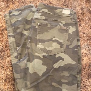 SEVEN Camo High Rise Skinny Jeans